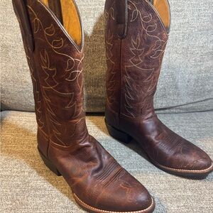 Cody James Men’s Brown Leather Cowboy Boots BCJSP20P42 size 8.5D